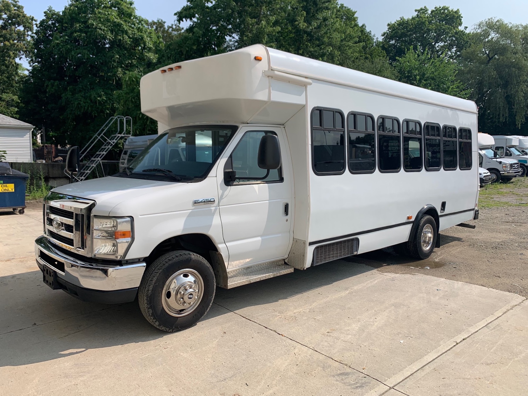 U-Connect shuttle bus ready for passenger transportation